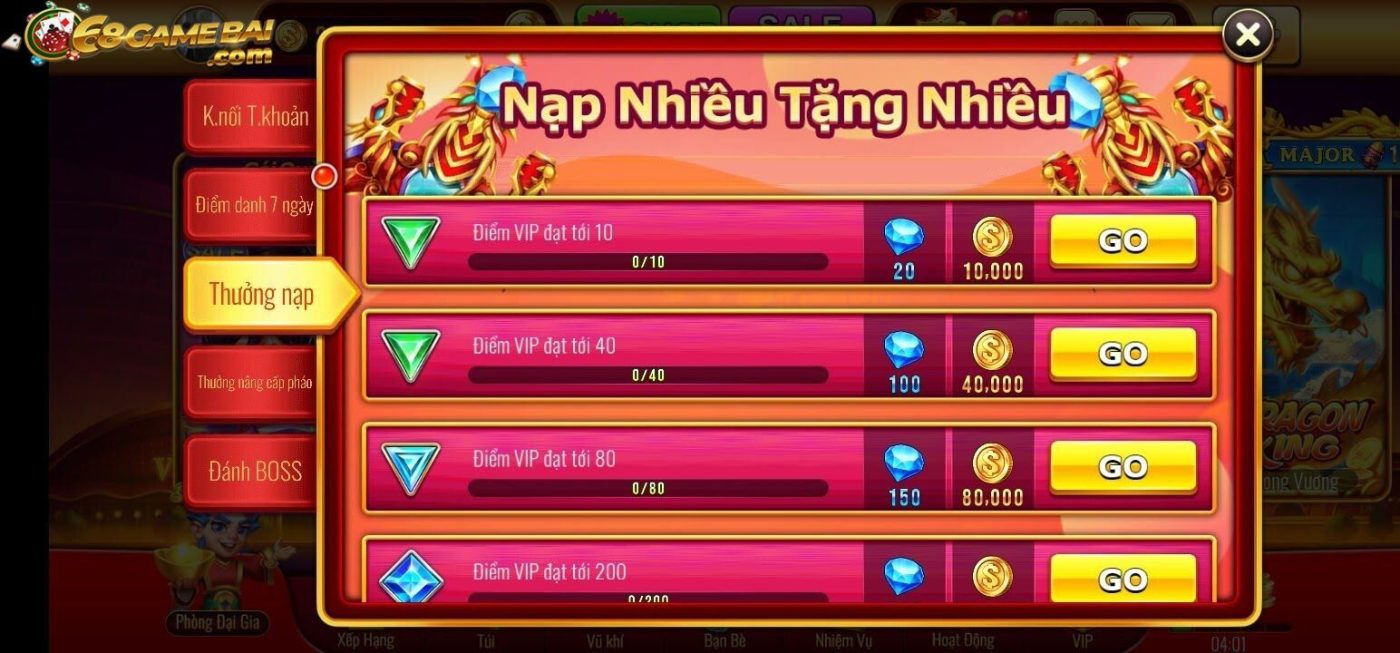 Hướng dẫn cách thực hiện giao dịch nạp - rút tiền tại cổng game