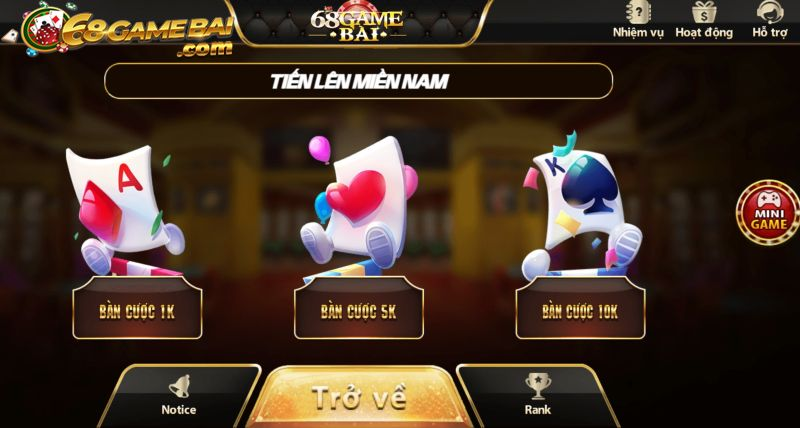 Hướng dẫn chơi game bài 68gamebai