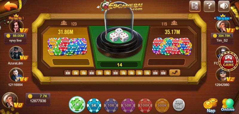 Thông tin giới thiệu về game tài xỉu  tại 68 game bài