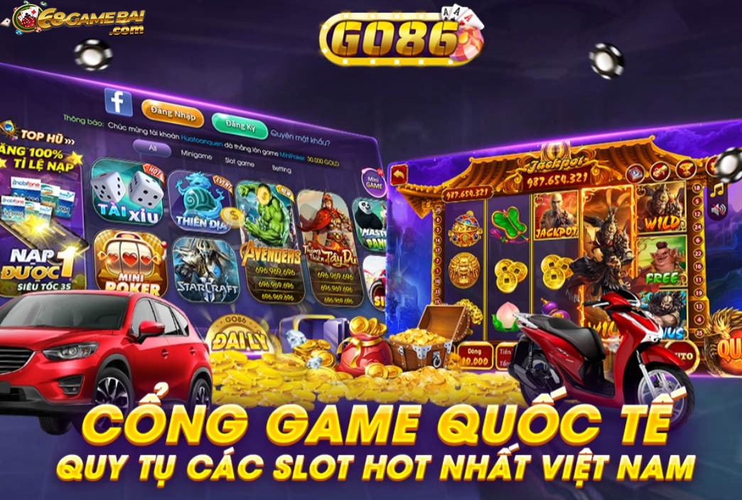 Giao diện cổng game Go86 cực kỳ bắt mắt và cuốn hút