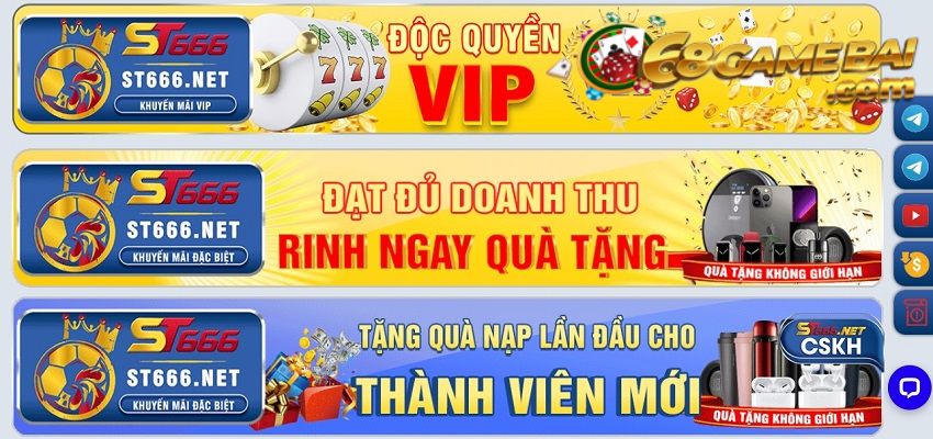 Đa dạng khuyến mãi đặc biệt tại nhà cái uy tín ST666