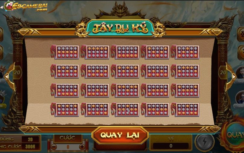 Các dòng thưởng của game slot Tây Du Ký