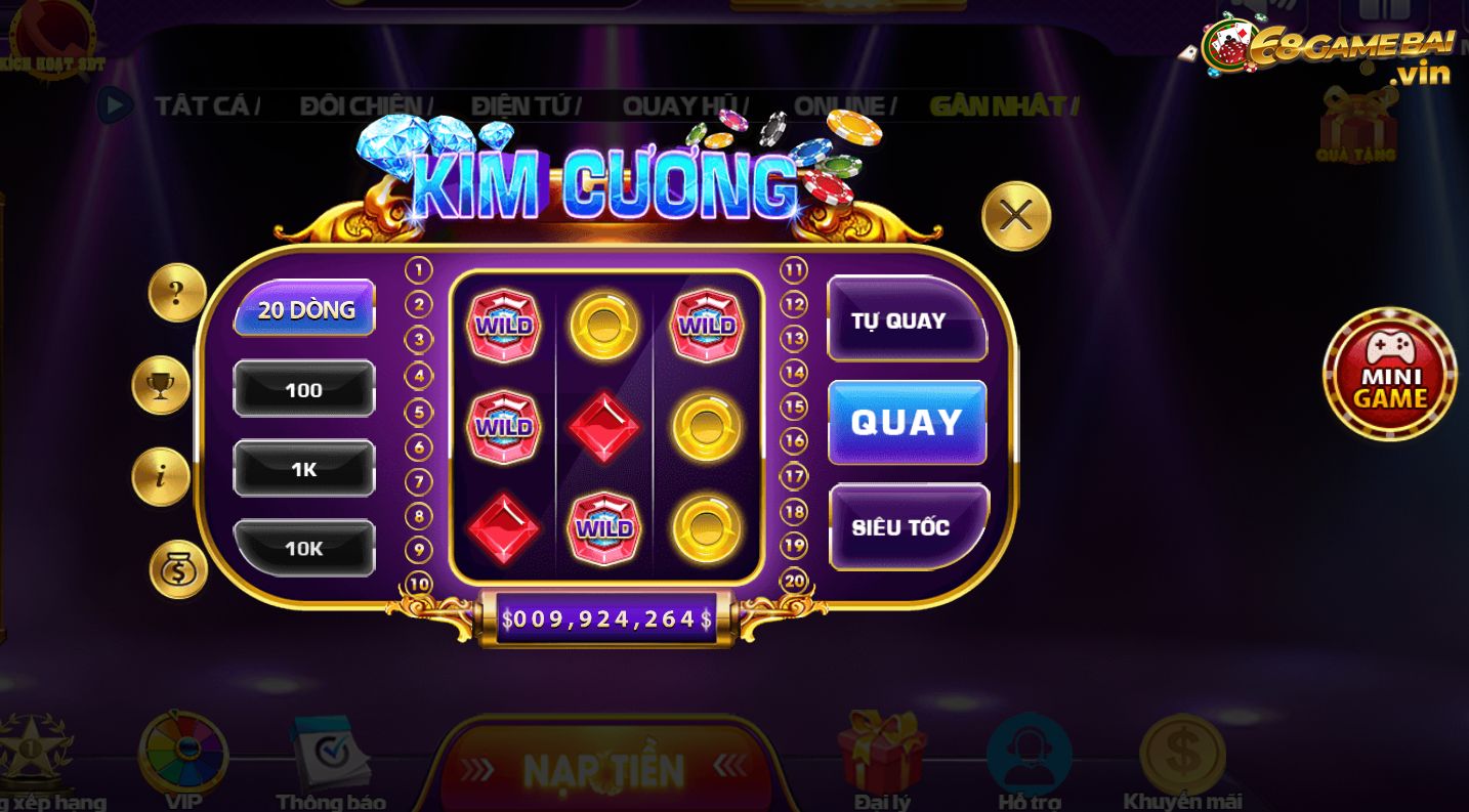 Kim cương là một trong những mini game hot nhất 2022