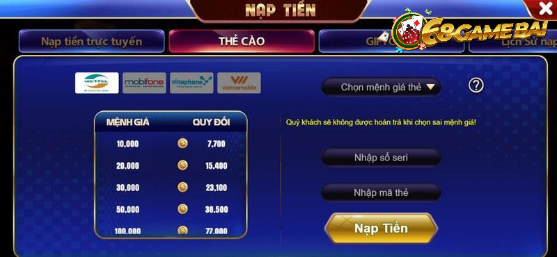 Hướng dẫn nạp tiền an toàn tại cổng game