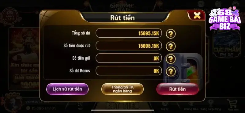 lỗi nạp - rút 68 game bài